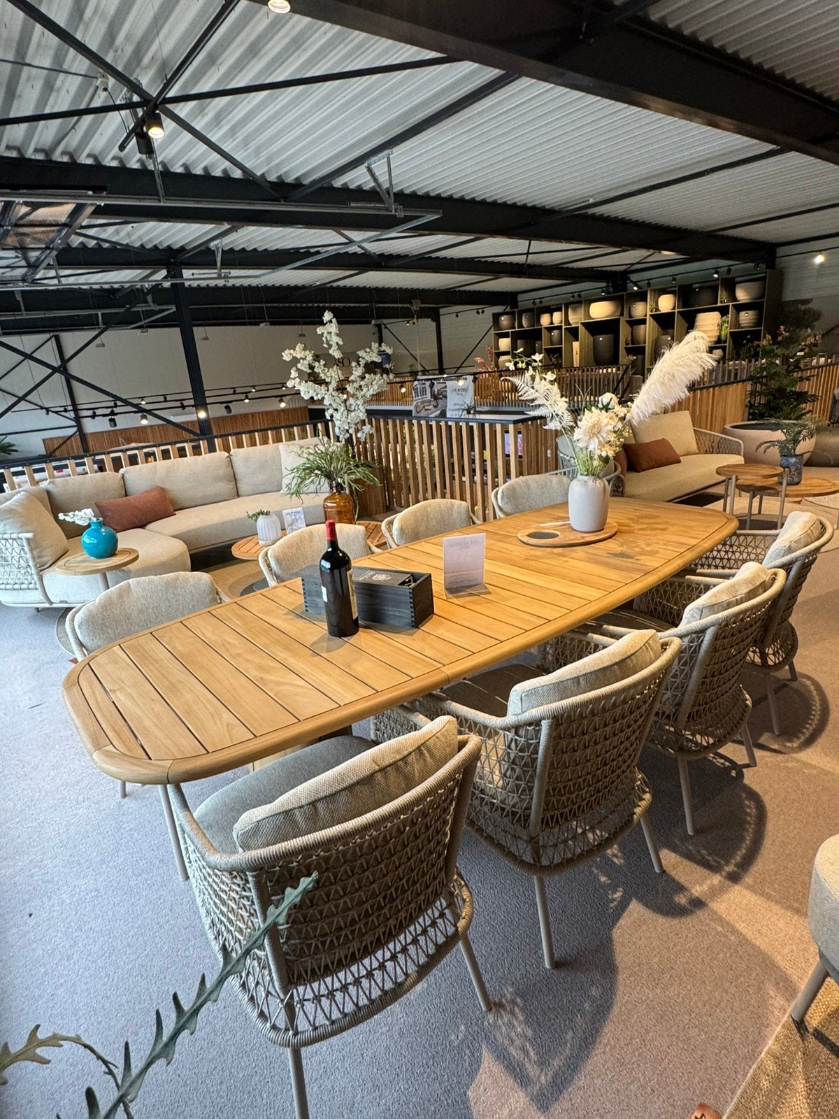 Tuinset 8 persoons 4 seasons outdoor puccini, Tuin en Terras, Ophalen, Teakhout, Tuinset, Eettafel