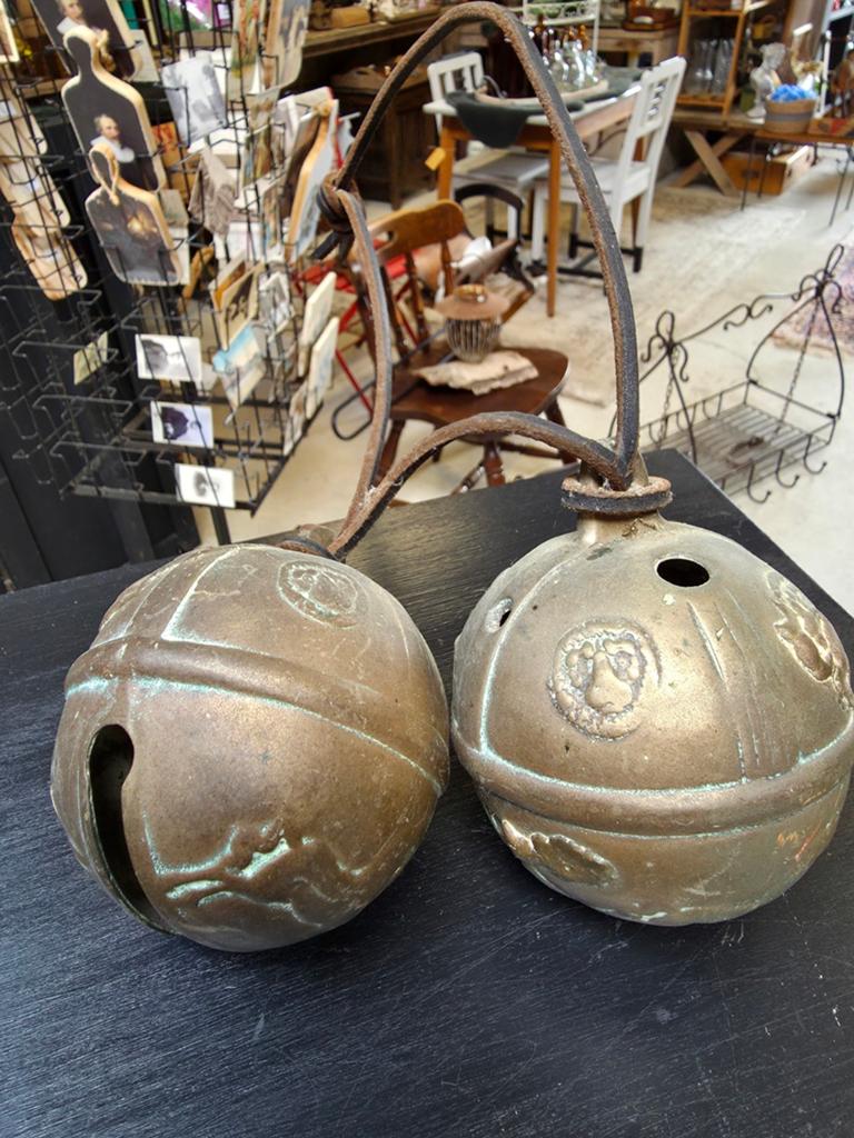Brocante zware koperen arreslee/ paarden bellen, Ophalen of Verzenden, Bal