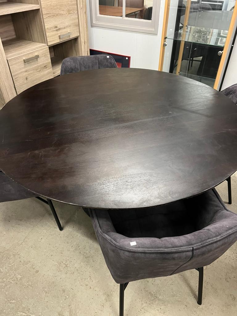 Zwarte ronde eetkamertafel, Ophalen, ., ., .