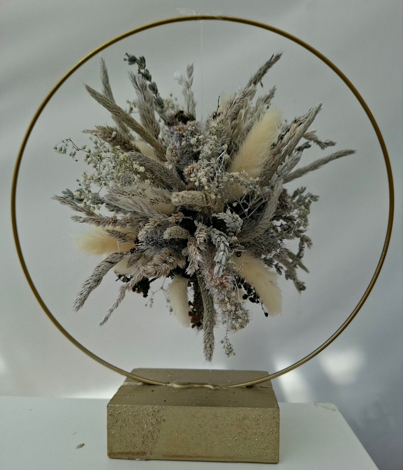 droogbloemen in wit en naturel kleur, Ophalen, Nieuw