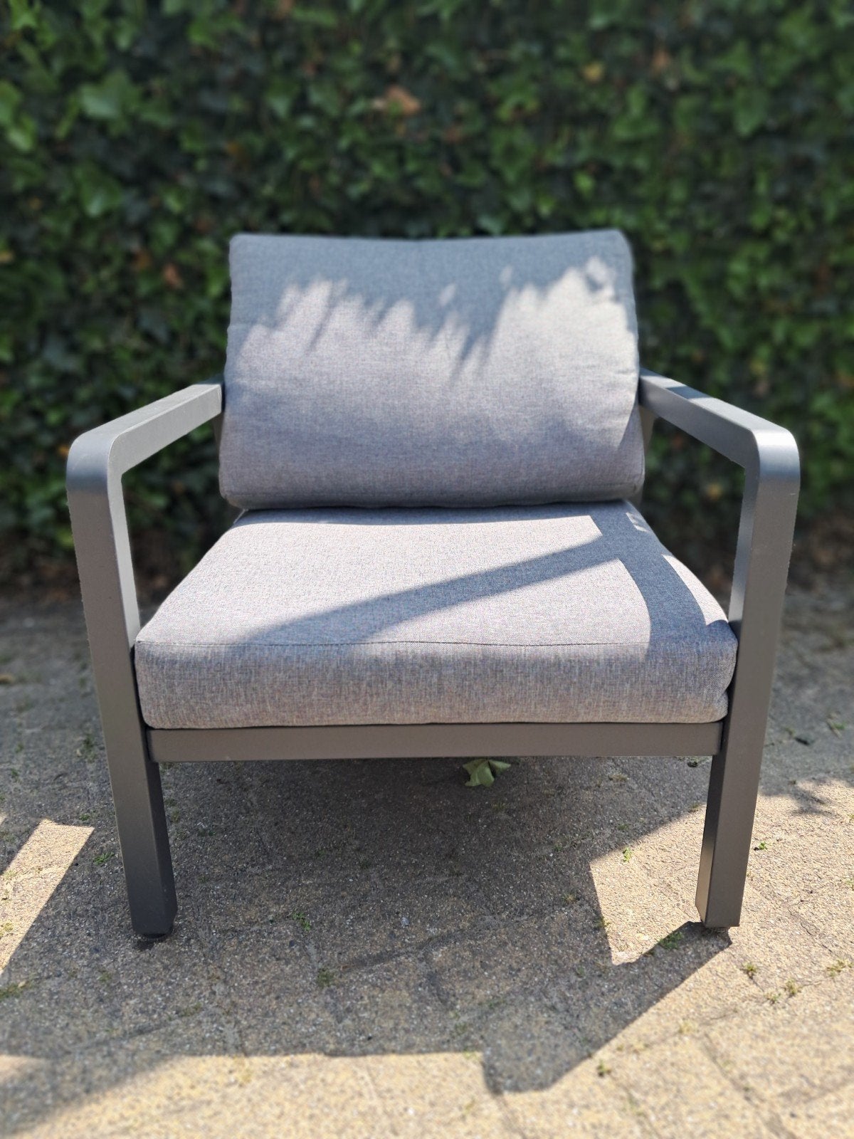 Loungestoel voor in de tuin, Tuin en Terras, Tuinstoelen, Ophalen, Gebruikt, Aluminium