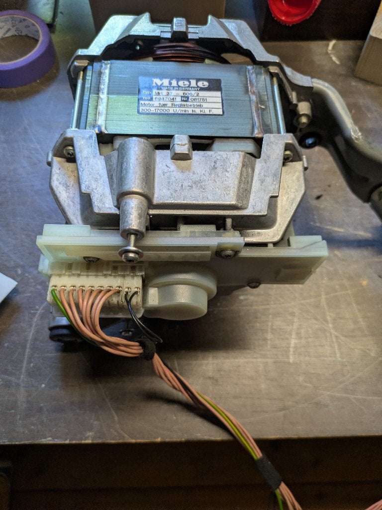 Miele elektromotor, Ophalen of Verzenden, Gebruikt, Elektromotor, Minder dan 1400 rpm