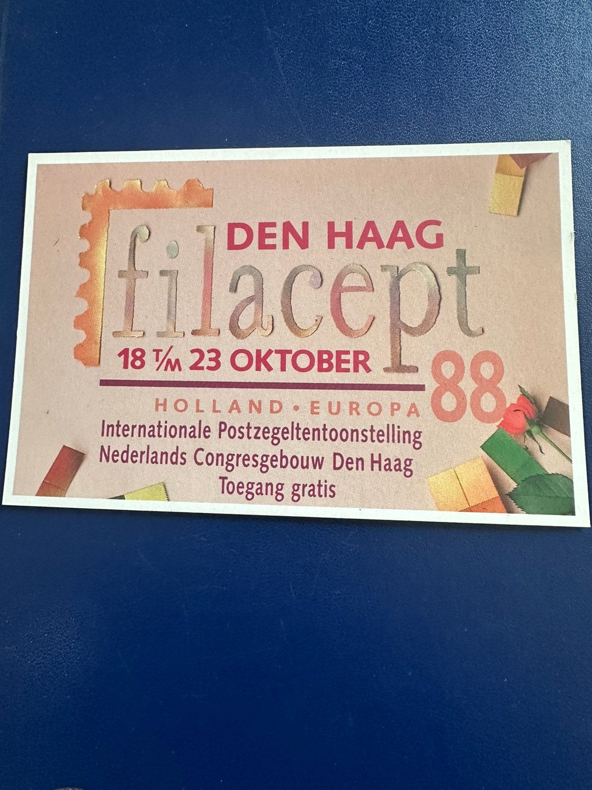 Speciale kaart postzegel tentoonstelling 1988, Tickets en Kaartjes, Eén persoon