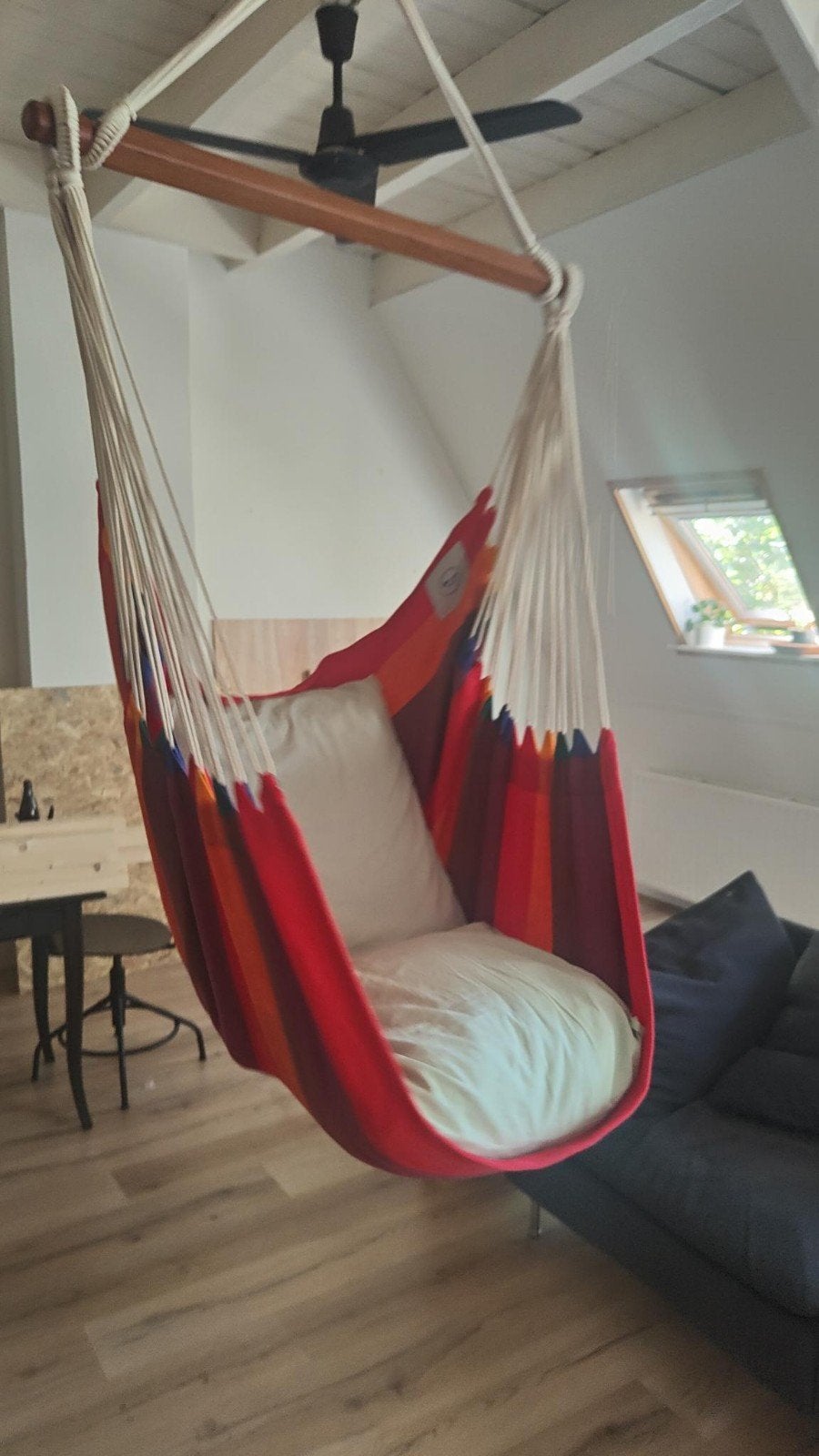 Hangstoel hangmat Auro Ambala Handcrafts, Ophalen of Verzenden, Zo goed als nieuw, Eenpersoons, Binnen