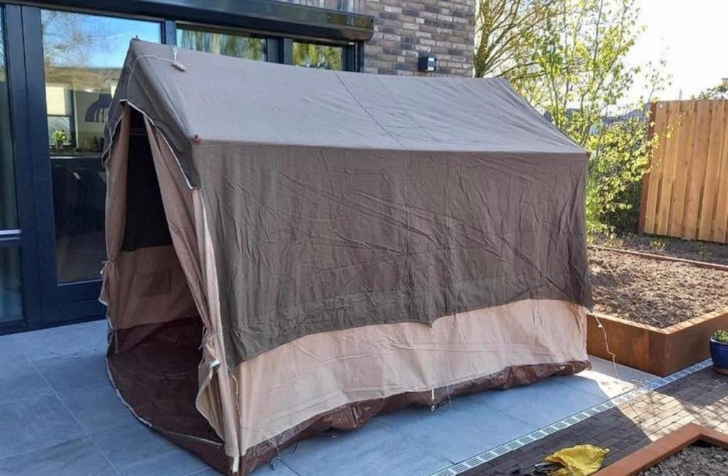 GEZOCHT, retro tent., Caravans en Kamperen, Tenten, Ophalen of Verzenden, Gebruikt