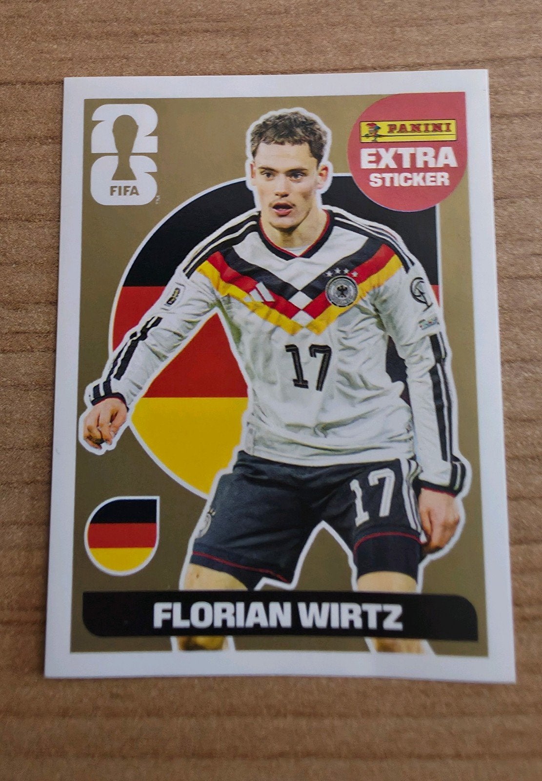 Wirtz Panini Extra Sticker GOUD, Ophalen of Verzenden, Sticker