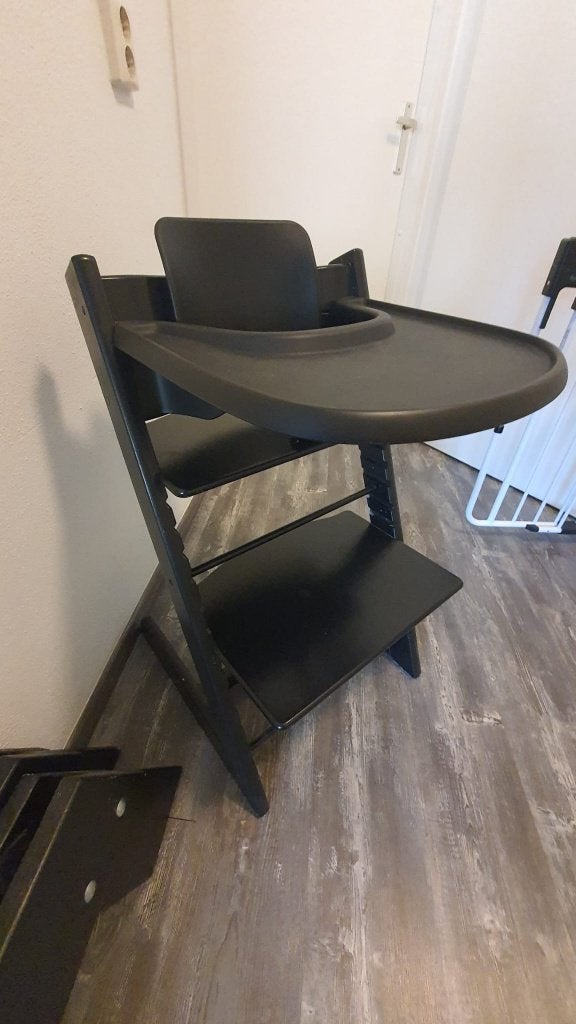 Stokke Trip trap kinderstoel, Ophalen, Gebruikt, Meegroeistoel, Afneembaar eetblad