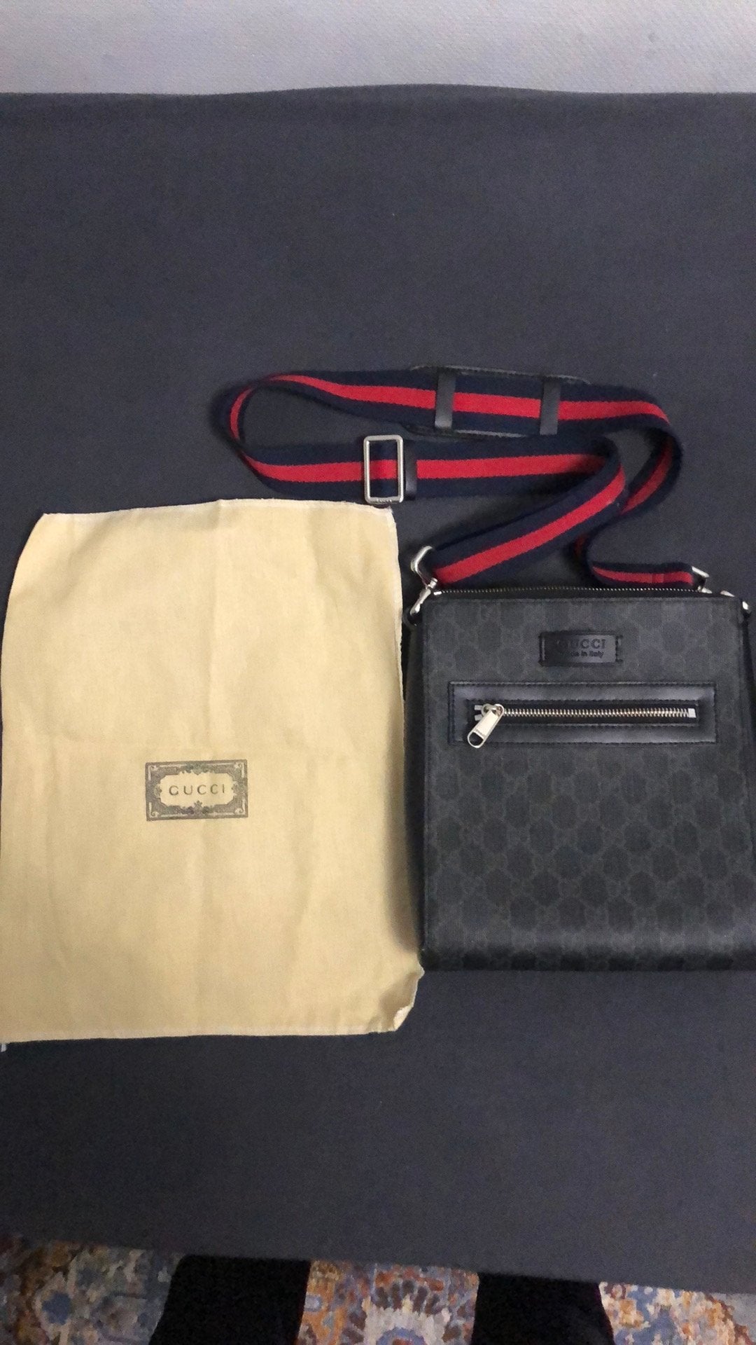 Gucci heren tas, Ophalen of Verzenden, Nieuw, Zwart