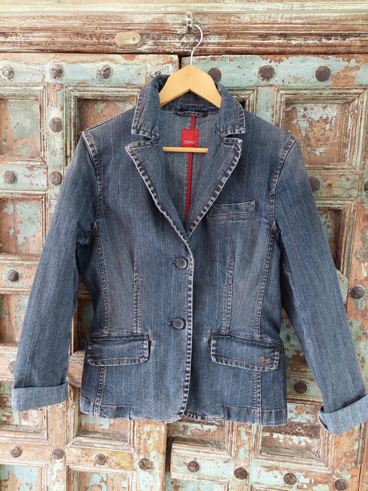 Esprit spijkerjasje / blazer maat M/L, Kleding | Dames, Maat 38/40 (M), Blauw, Ophalen of Verzenden, Zo goed als nieuw