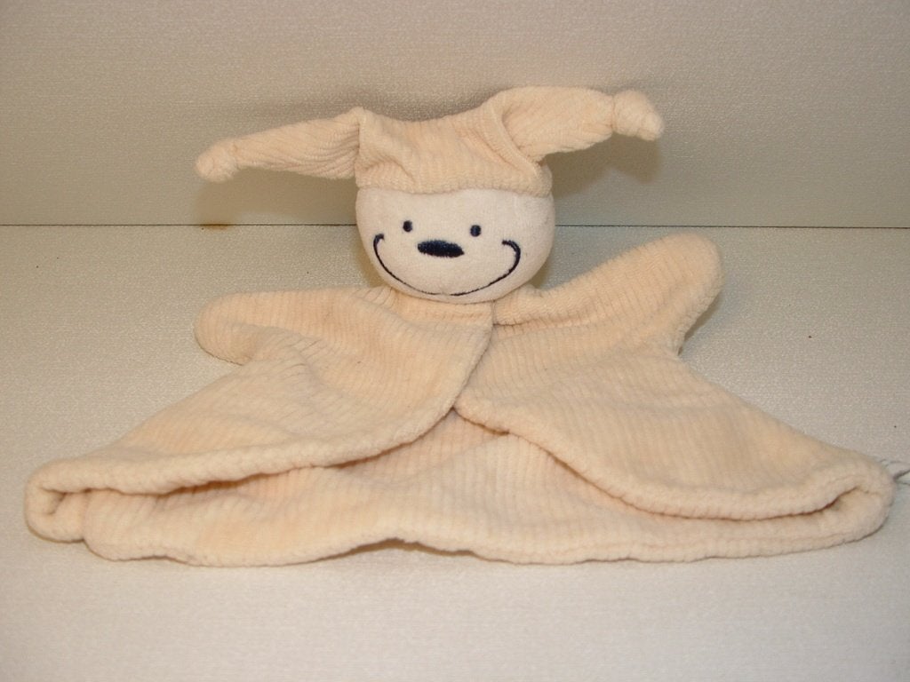 DIFRAX KNUFFELDOEK POPJE RIBSTOF ROOMKLEURIG MET WIT VELOURS, Kinderen en Baby's, Speelgoed | Knuffels en Pluche, Nieuw, Overige typen