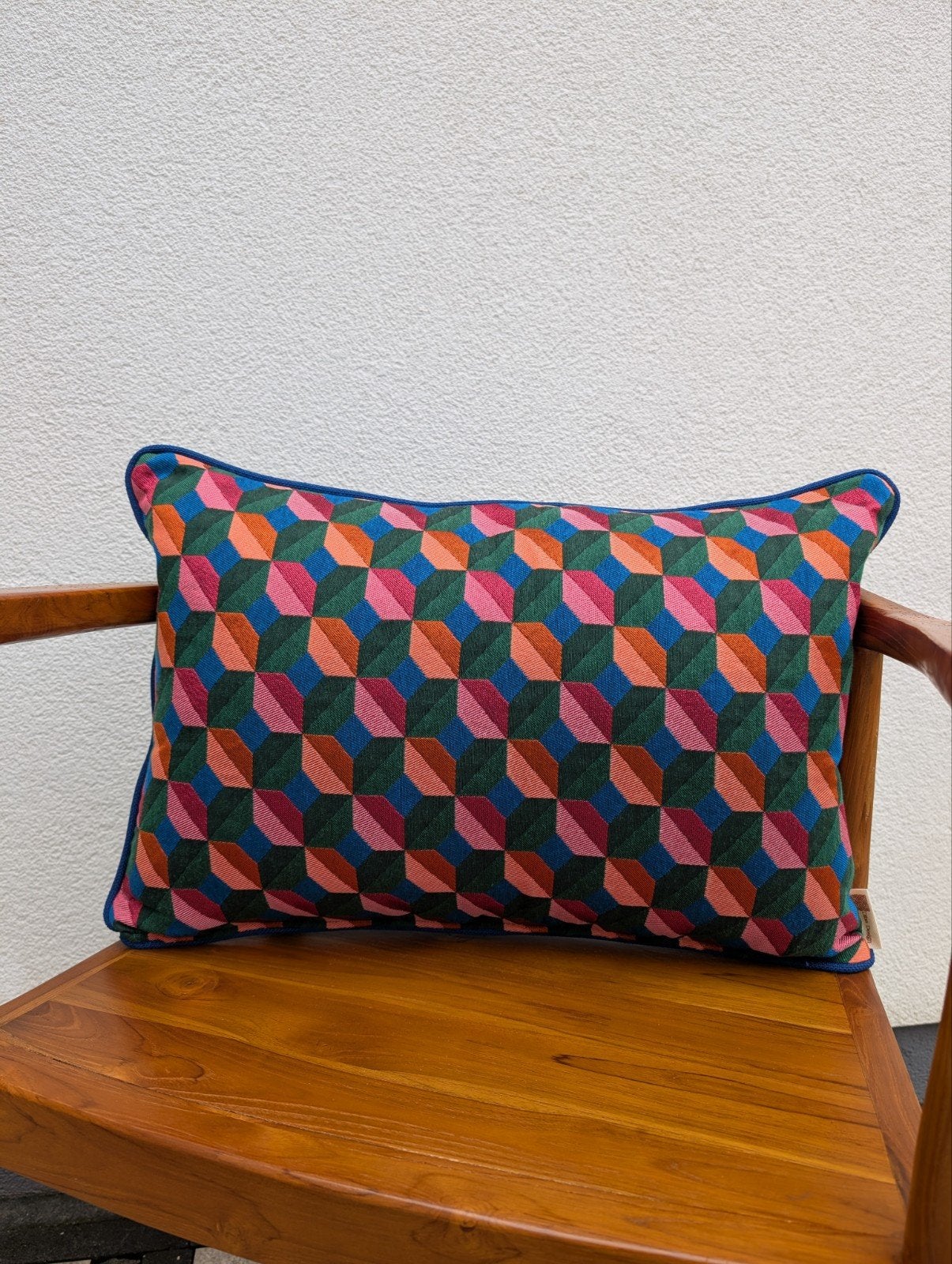 Sierkussen fuchsia, Huis en Inrichting, Afneembare hoes, Blauw, Diba Design, Nieuw