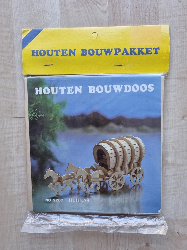 Houten bouwpakket Huifkar nummer 2207 - nieuw in verpakking, Ophalen of Verzenden, Nieuw, Overige typen, Overige merken
