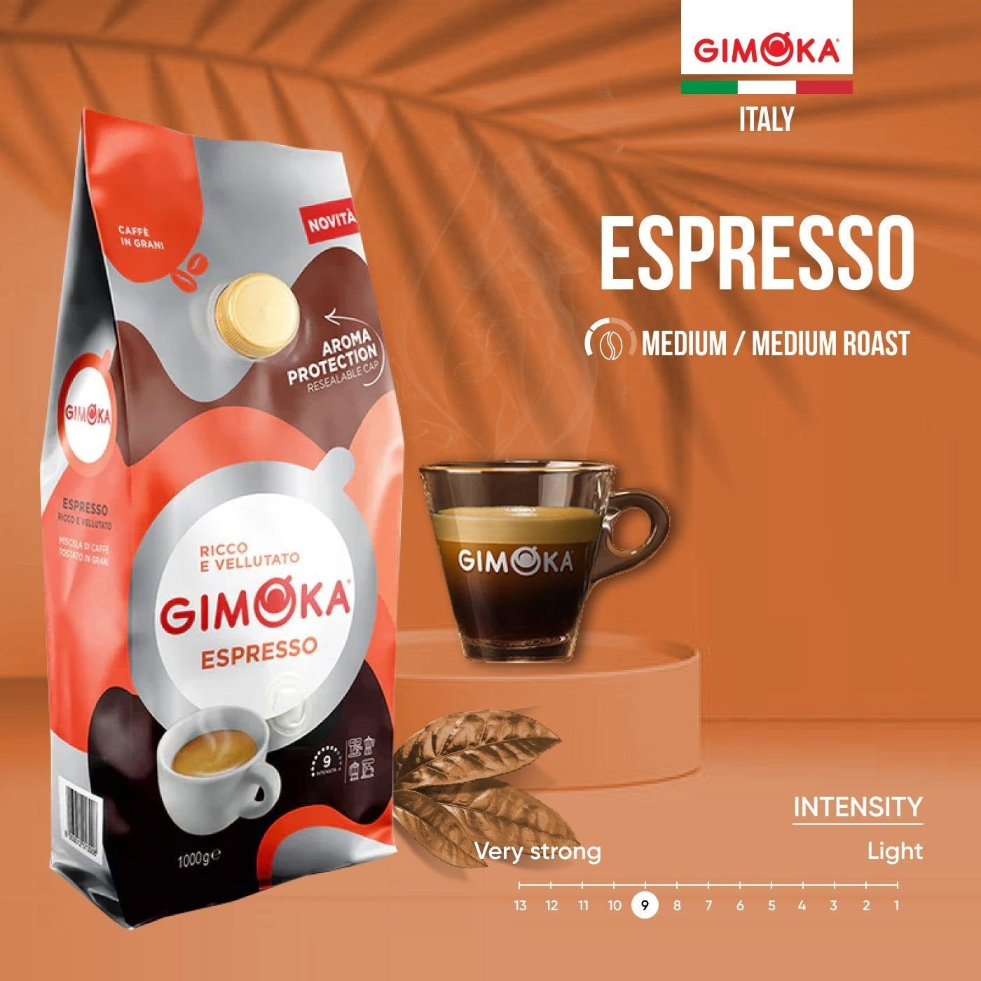 Gimoka Armonioso Espresso Koffiebonen 1kg, Diversen, Levensmiddelen, Ophalen of Verzenden