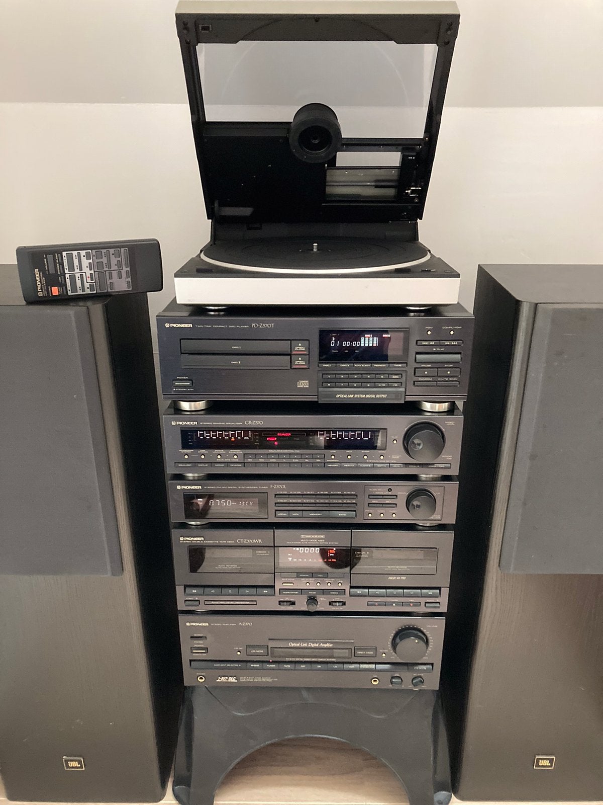 Pioneer stereo toren + 2 JBL boxen LX33, Ophalen, Gebruikt, Dvd-speler, Pioneer