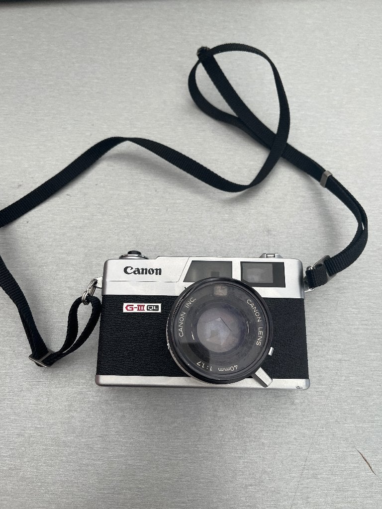 Canon Canonet QL17 GIII - Analoge Rangefinder Camera, Audio, Tv en Foto, Fotocamera's Analoog, Ophalen of Verzenden, Gebruikt