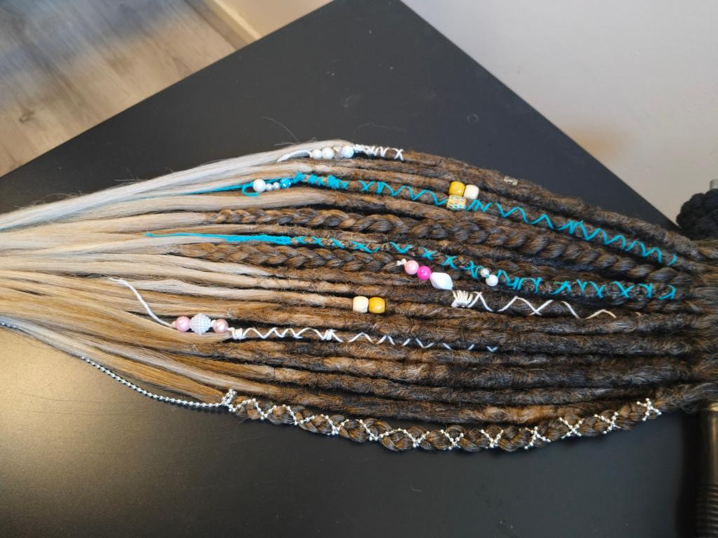 Dreadlock Extensions - Braids - Single ended (invlechtbaar), Ophalen of Verzenden, Nieuw, Pruik of Haarverlenging