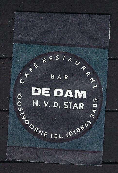 640 Oostvoorne cafe rest bar DE DAM, Ophalen of Verzenden, Nederland