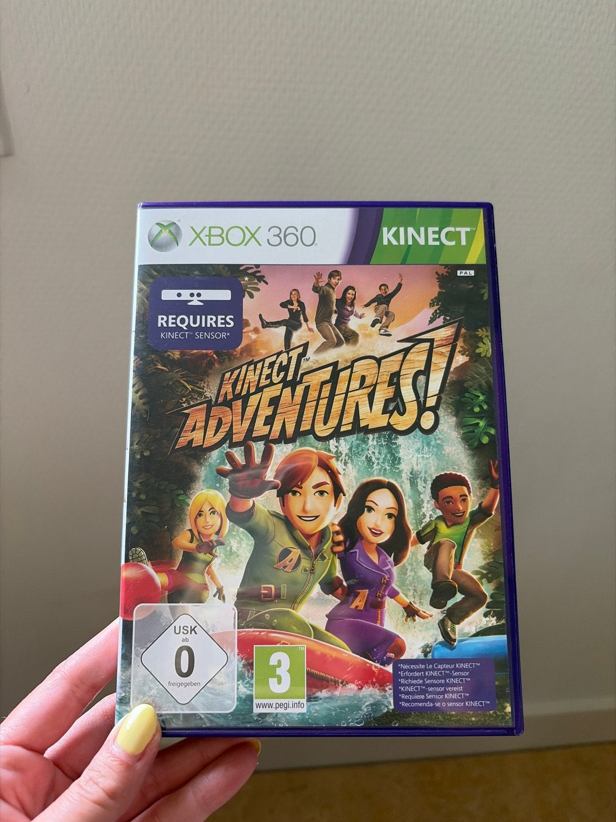 Kinect Adventures! Xbox 360 - Avontuurlijk familiespel, 2 spelers, Eén computer, Zo goed als nieuw, Vanaf 3 jaar