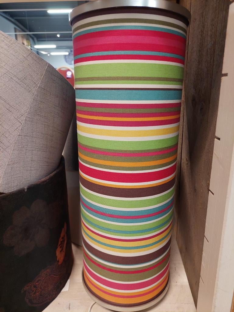 IKEA Anne Nilsson Staande Lamp - Kleurrijk Gestreept, Gebruikt, Modern, Kleurrijk, Speels, Ophalen of Verzenden, Stof