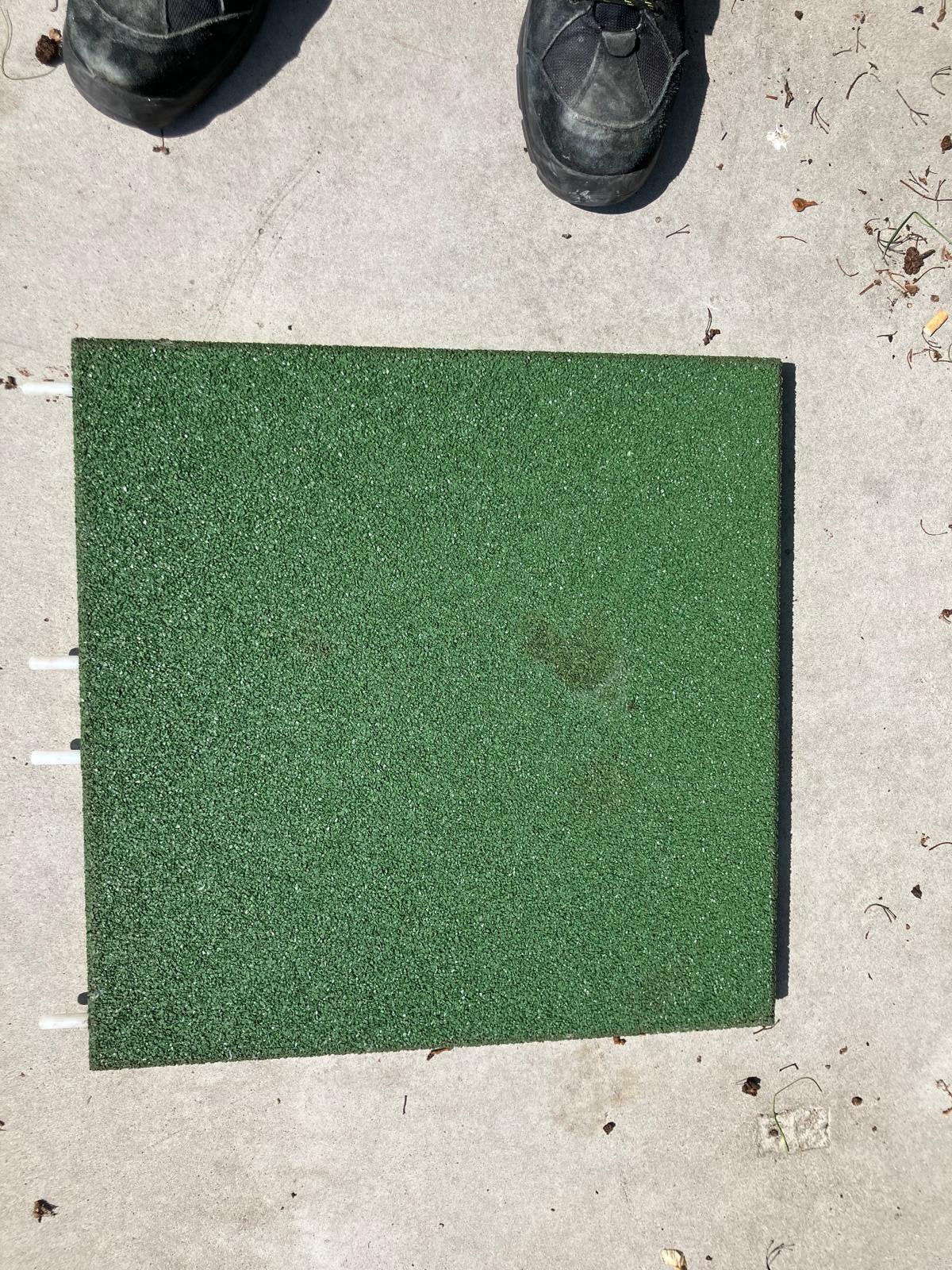Rubberen speeltuin tegels, Tuin en Terras, Tegels en Klinkers, Ophalen, Zo goed als nieuw, Rubber, Overige typen