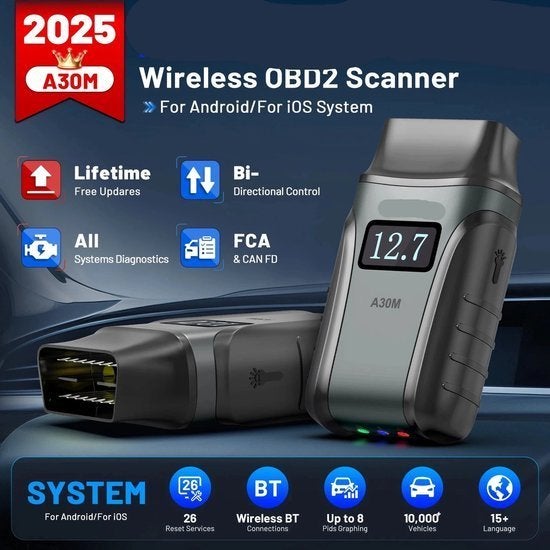Draadloze OBD2 Scanner – Autodiagnose Tool – Foutcode Lezer, Corvance B.V., Verzenden, Nieuw, Corvancebol@gmail.com