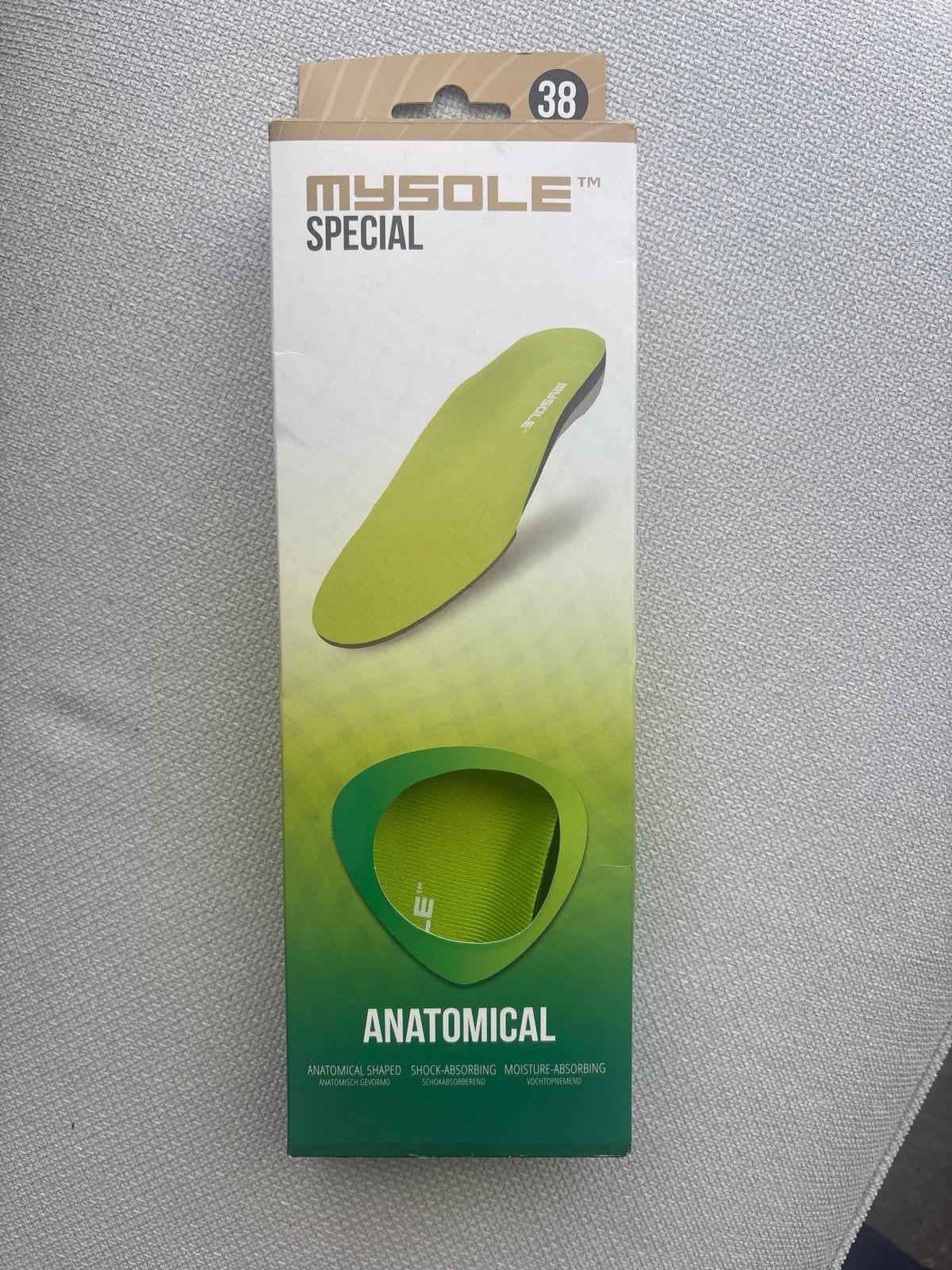 Mysole Special Anatomische Inlegzolen Maat 38, Kleding | Dames, Schoenen, Ophalen of Verzenden, Nieuw, Groen, Overige typen