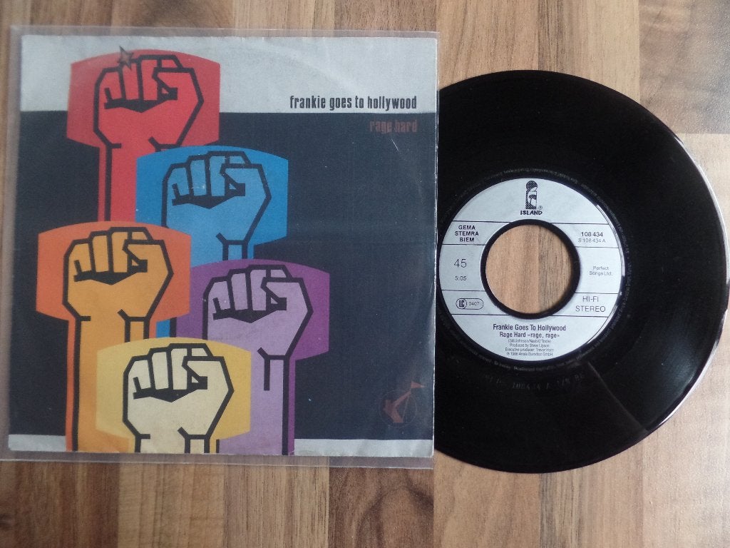 single  Frankie Goes To Hollywood - Rage Hard, Ophalen of Verzenden, Gebruikt, 7 inch, Pop