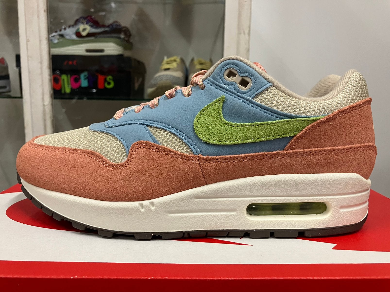 Nike air max 1 madder root , DS  38.5 €150,-, Ophalen of Verzenden, Nieuw, Roze, Sneakers of Gympen
