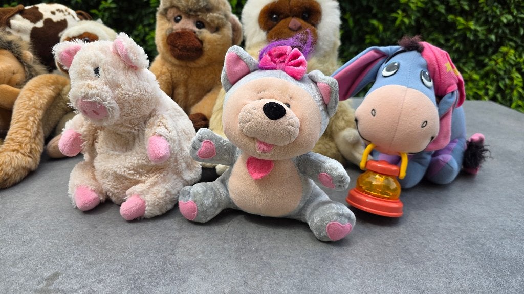 Knuffels te koop 14 stuks, Ophalen, Overige typen, Zo goed als nieuw, Middelgroot (20 tot 80 cm)