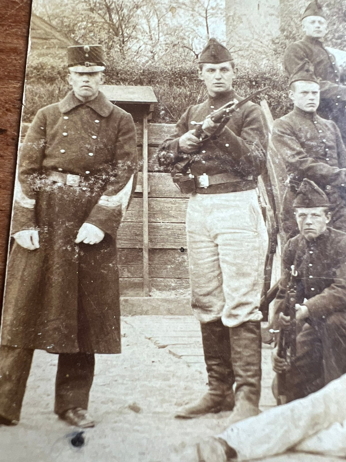Foto Mobilisatie Vestingartillerie 12 cm kort Bajonet, Verzamelen, Militaria | Tweede Wereldoorlog, Mes of Dolk, Verzenden, Nederland