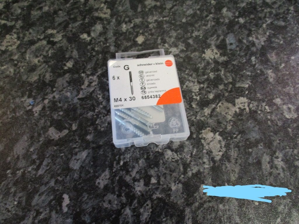 schroeven bout m4*30 gegalvaniseerd, Ophalen of Verzenden, Nieuw, Minder dan 50 mm, Schroeven