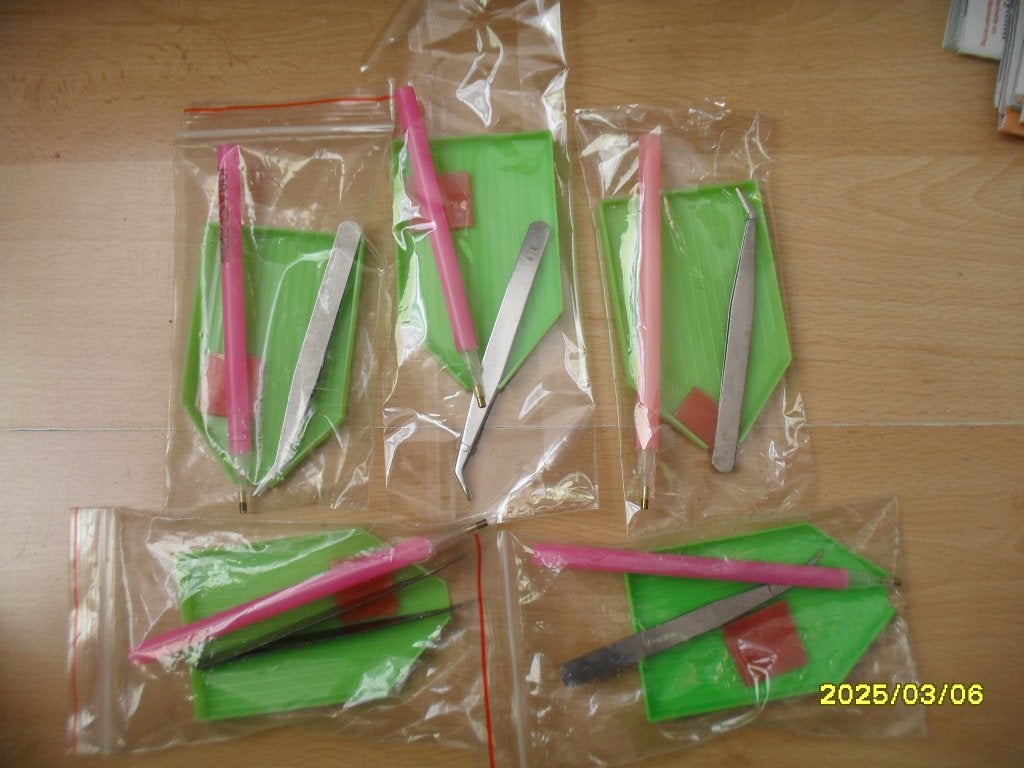 5 NIEUWE setjes Diamond Painting tools. Mag per setje, Groen, Diamond painting, Nieuw, Ophalen of Verzenden