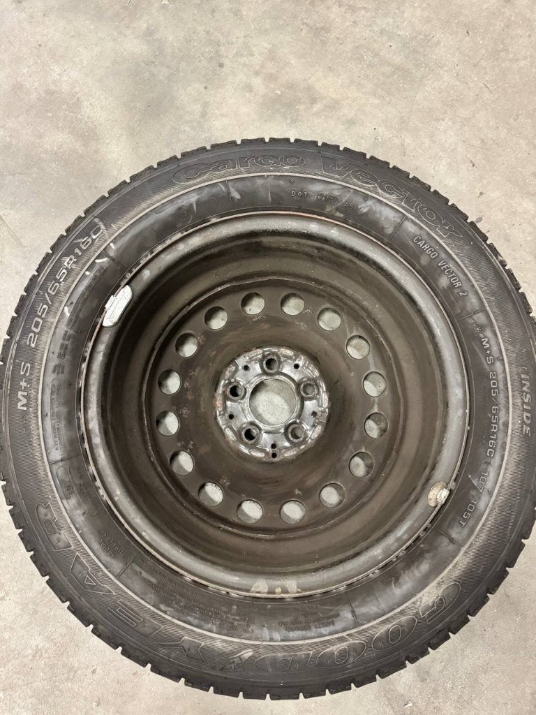 1x Goodyear Cargo Vector 2 205/65 R16C op stalen velg, Ophalen of Verzenden