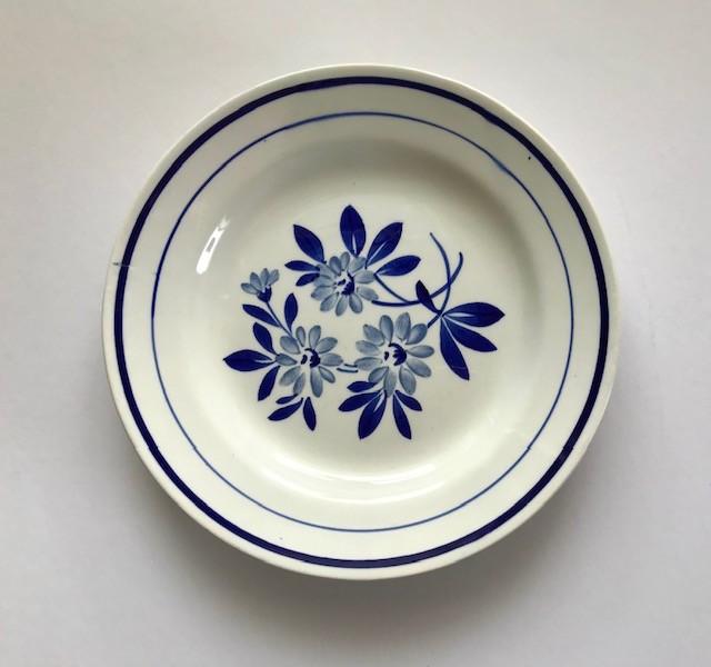 Gien Ceres etagère presenteer schaal op voet faience blauw, Antiek en Kunst, Ophalen of Verzenden