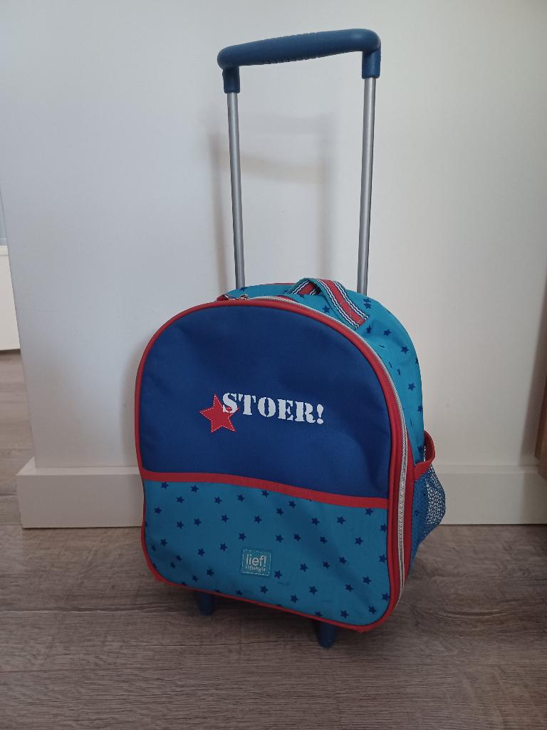 Stoere reiskoffer peuter - merk lief, Wieltjes, Gebruikt, Hard kunststof, Minder dan 50 cm