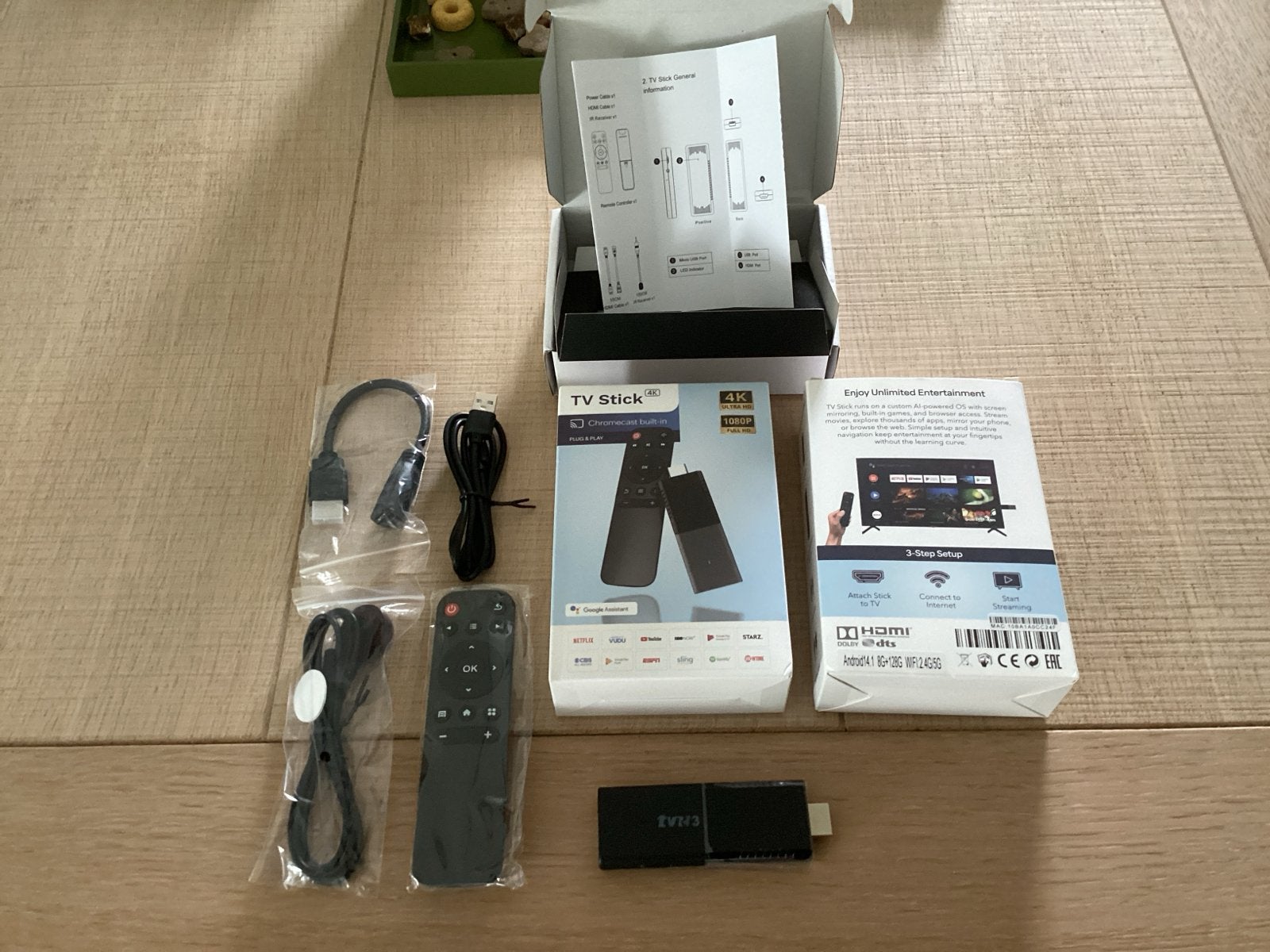 TV Stick 4K Ultra HD met Chromecast en Google Assistant, Ophalen, Zo goed als nieuw, HDMI, Zonder harde schijf