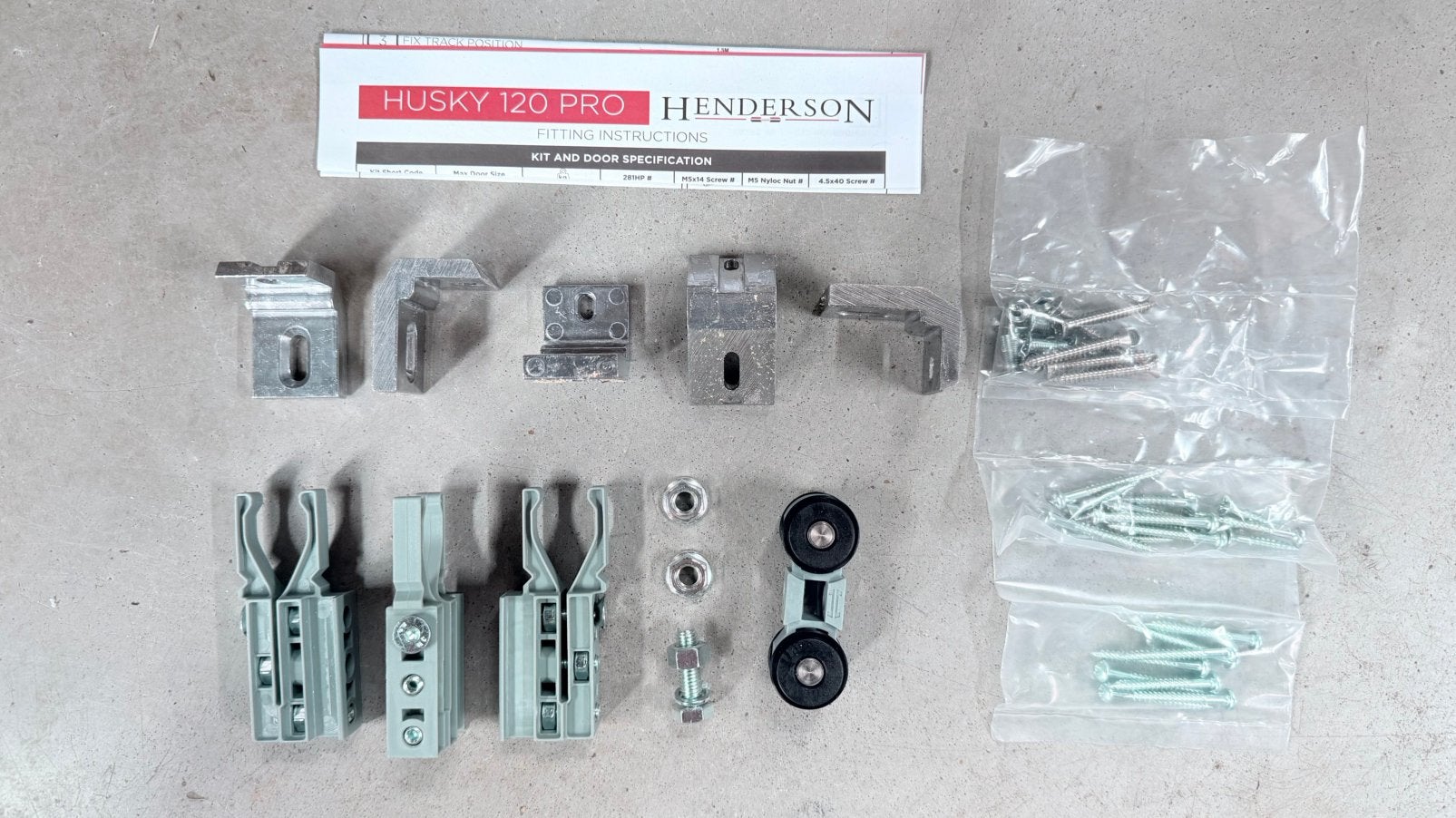 henderson husky roldeur onderdelen, Doe-het-zelf en Verbouw, Hang- en Sluitwerk, Ophalen of Verzenden, Nieuw, Overige typen