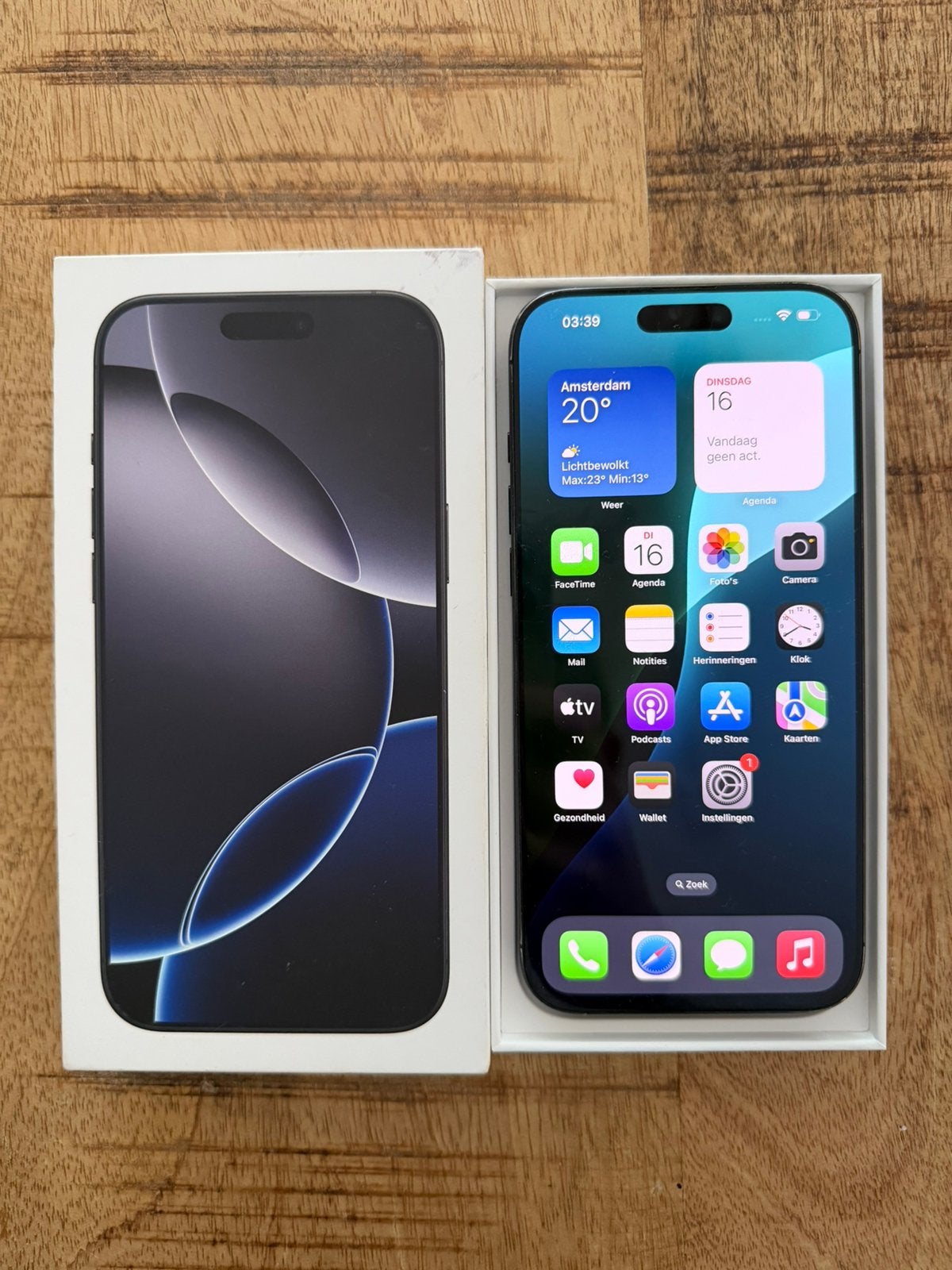 iPhone 16 Pro Max 256GB, Telecommunicatie, Mobiele telefoons | Apple iPhone, 256 GB, Zwart, Ophalen of Verzenden, Zonder simlock