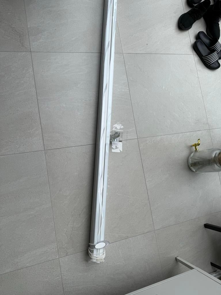 Duo rolgordijn wit - 165 cm breed, Ophalen of Verzenden, Zo goed als nieuw, Wit