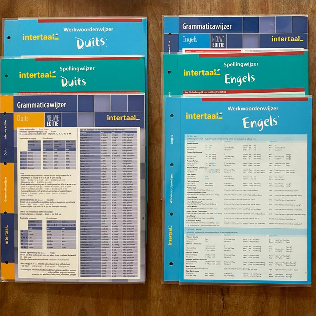 Intertaal Taalwijzers: Duits & Engels (Grammatica, Spelling,, Boeken, Ophalen of Verzenden, Zo goed als nieuw, Non-fictie