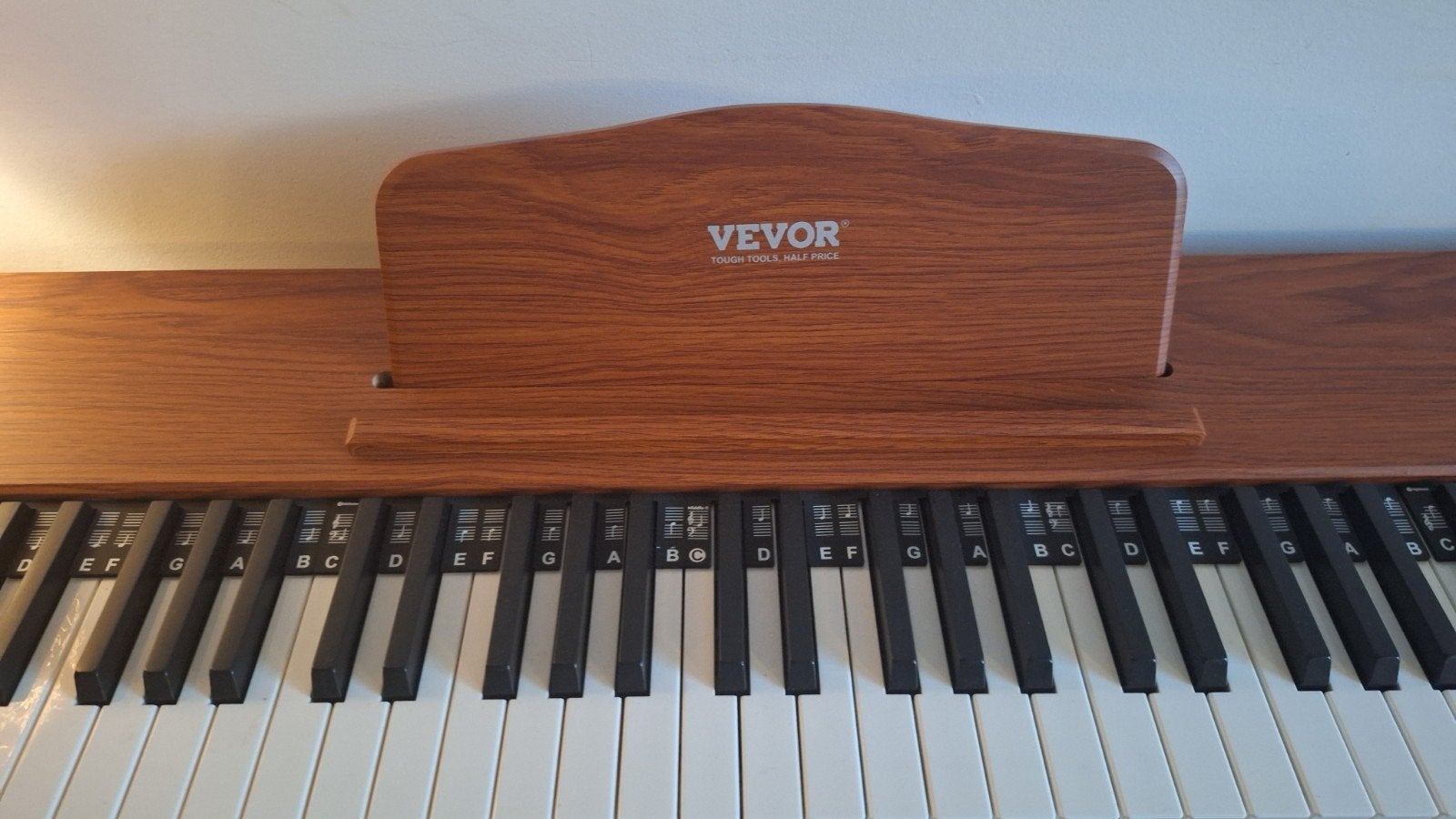 Vevor Digitaal Piano - Zo goed als nieuw, Ophalen, Bruin, Digitaal, Zo goed als nieuw
