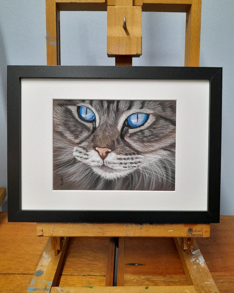 Schilderij noorse boskat - GRATIS VERZENDING - kat katten, Ophalen of Verzenden, Nieuw