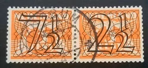 Nederland 1940 - nvph 356a- Cijfer type 'Guilloche', Postzegels en Munten, Postzegels | Nederland, Ophalen of Verzenden, T/m 1940