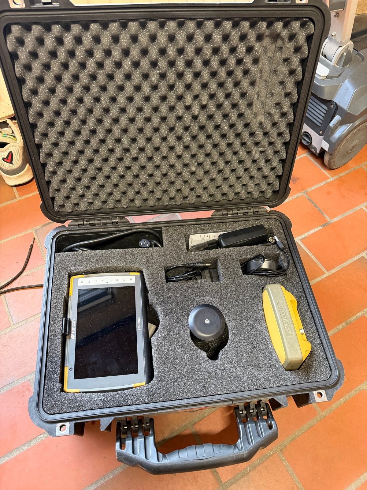 Topcon HiPer SR GPS/GNSS RTK + FC-5000 veldboek + stok, Ophalen of Verzenden, Gebruikt