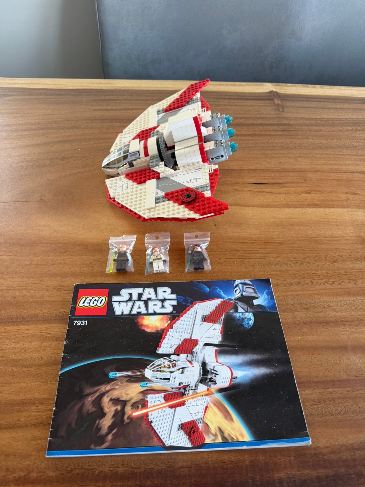 Lego star wars set 7931 T-6 Jedi Shuttle compleet met boekje, Star Wars, Lego, Ophalen of Verzenden, Zo goed als nieuw