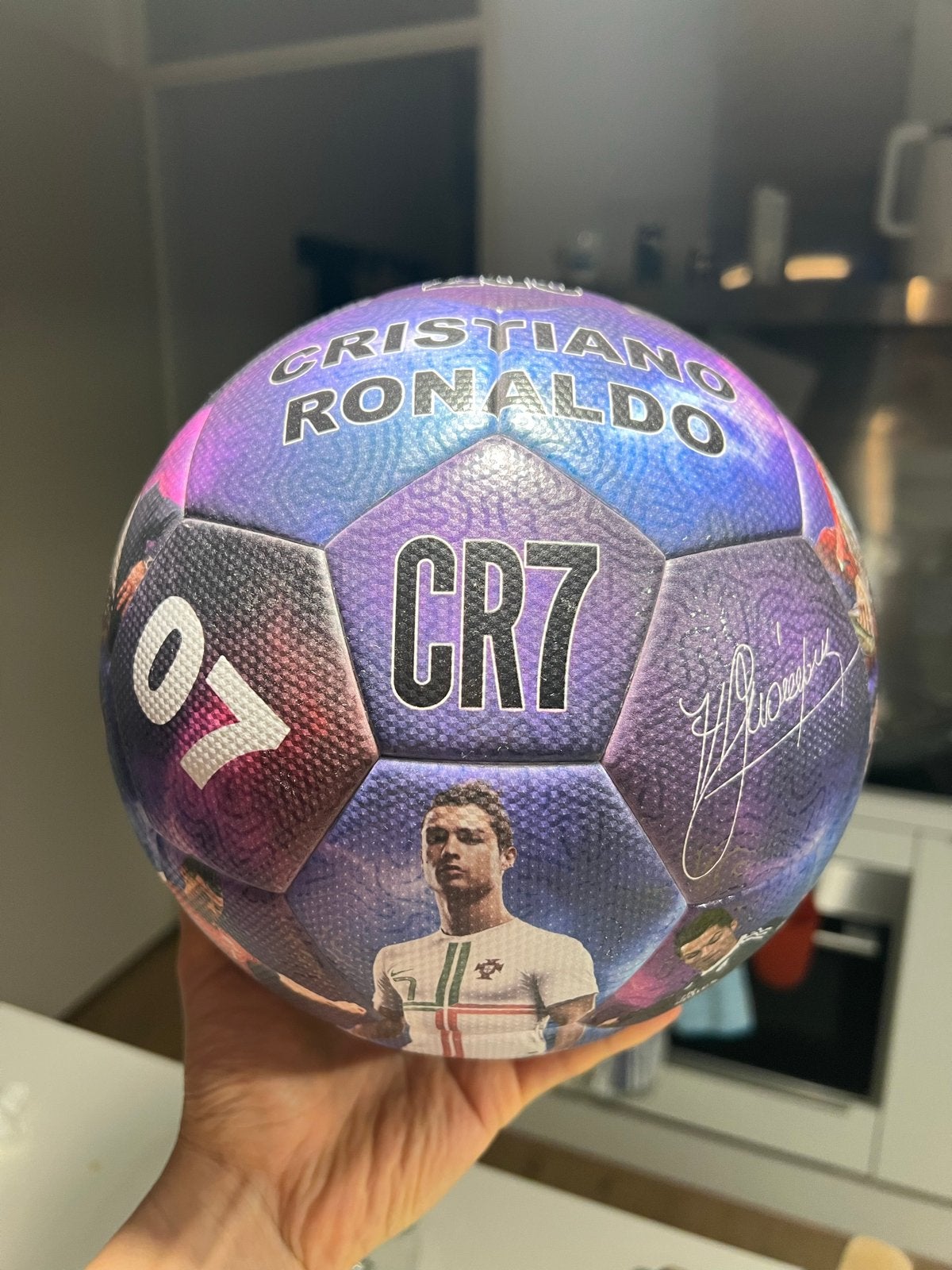 Ronaldo Voetbal Maat 5 - Speelbaar & Verzamelobject, Ophalen, Zo goed als nieuw, Bal