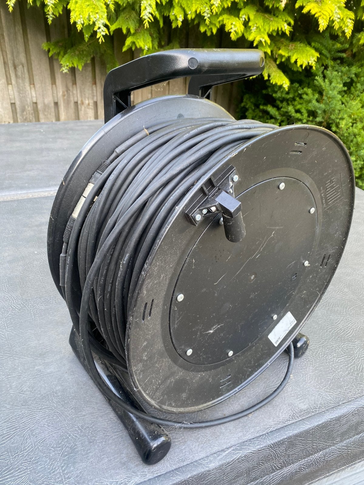 Schill prof. GT450SO haspel incl 100 m geluidkabel 2x2.50, Ophalen, Gebruikt, Speaker of Versterker