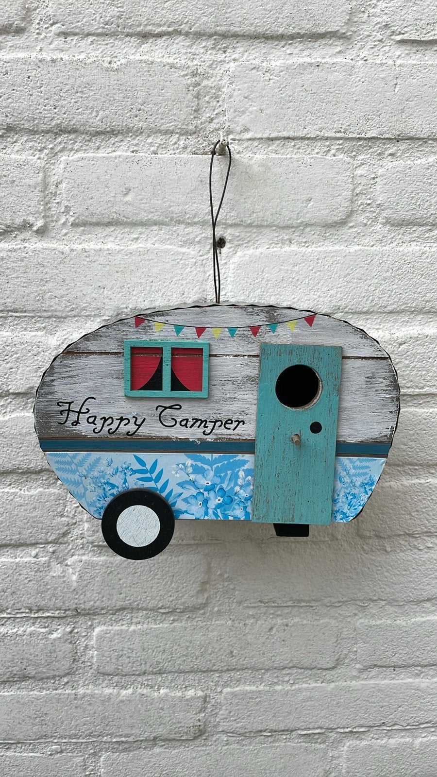 Decoratieve Happy Camper Vogelhuisje, Ophalen of Verzenden, Zo goed als nieuw