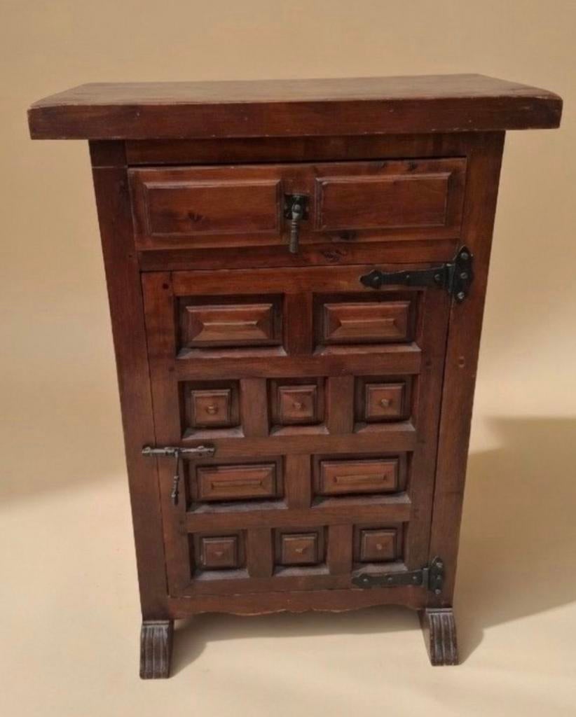 A 1960s Spanish style cabinet, Verzenden, 50 tot 100 cm, Zo goed als nieuw, Minder dan 100 cm