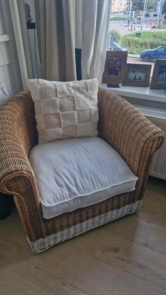 Riviera Maison fauteuille, Ophalen, Zo goed als nieuw, Riet of Rotan, Minder dan 50 cm